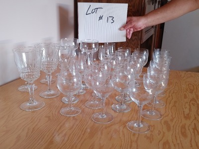 Assortment of wine glasses