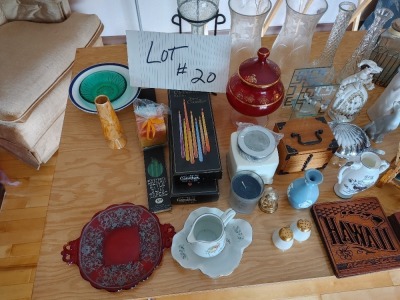 Vases, Plates, Coasters, Candles etc