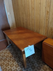 Large Wooden Table with drawer ( very sturdy ) Great for puzzles and sewing projects