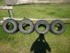 ATV tires, 2 front tires size AT25 x 8-12, 2 Back tires size AT25 x 11-12 - 2