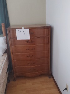 Dresser and Chest, The chest has 6 drawers and the dresser has three rows of drawers and a mirror ( all of the drawers are a good size )