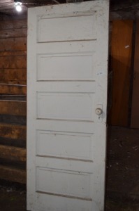 Antique Door with door knob, 30"w x 77"h