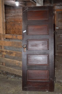 Antique Door with door Knob, 28"w x 76"h