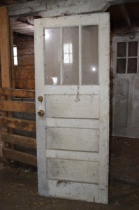 Antique Door, 3 windows, 32"w x 80"h