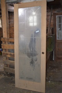 Brand New Oak Pantry Door, plastic still on it, 30"w x 80"h