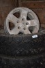 4 Rims and 4 Tires Duratrac Wrangler 285/70/17, still approx. 60% tread - 2