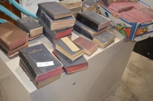 Assortment of Hymn Books and Bible