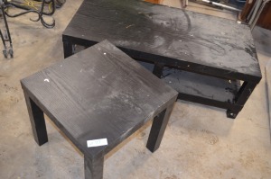 Black Coffee Table and End Table